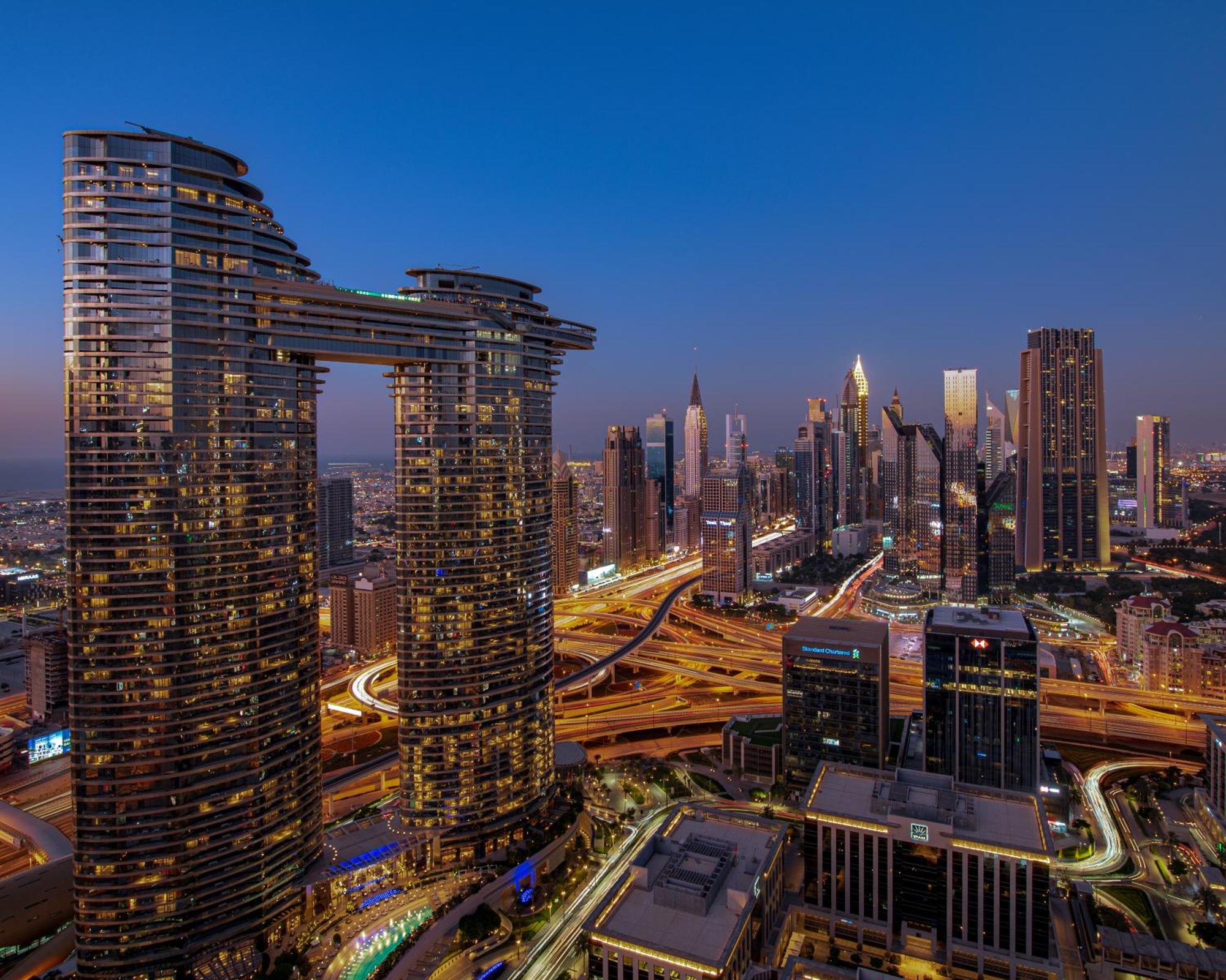 First Class 3Br With Full Dubai Skyline & Sea View Appartement Buitenkant foto